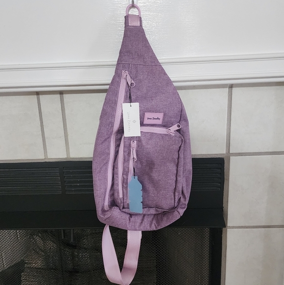 Vera Bradley Sling Backpack in ReActive Pale Orchid Heather - Picture 2 of 11